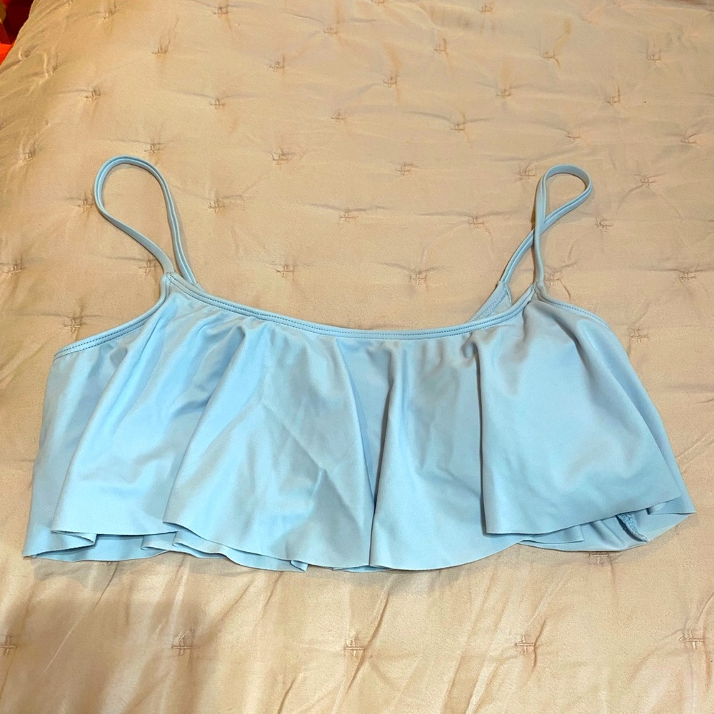 Kirra from pacsun blue flowy swimsuit top